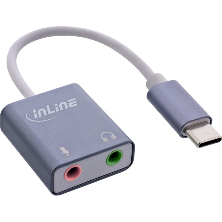 INLINE USB Audio Sound Adapter USB-C Cable