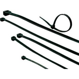 Cable ties – black, length 385 mm, width 4.8 mm