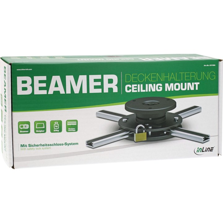 INLINE ceiling mount for projectors, max. 20kg