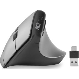 Ergonomic Bluetooth mouse with vertical grip, multi-connection, 2400 DPI