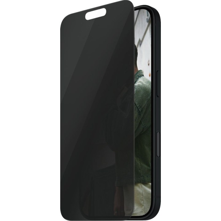 PANZERGLASS SAFE. by ® 2-Way Privacy Displayschutz iPhone 16 | 15 | Ultra-Wide Fit