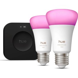 Philips Hue Starter-Set: Hue Bridge Pro + 2 E27