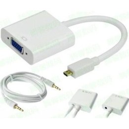 micro HDMI to VGA adapter with audio output