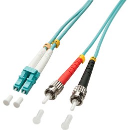 Câble duplex LINDY LWL LC/ST OM3, 2 m, 50/125 µm, multimode