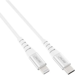 InLine® 31460C cable USB-C a Lightning para iPad/iPhone/iPod, MFi, 2 m, plata