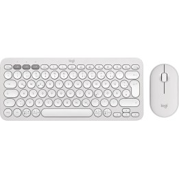 Set combinato Logitech Pebble 2, bianco, wireless, tedesco, 920-012204