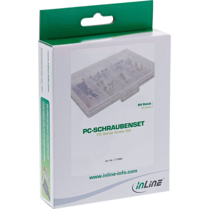 Intos Inline PC Screw Set, InLine, 94-piece