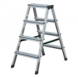 Krause Dopplo double-sided step ladder silver - Imagen 1