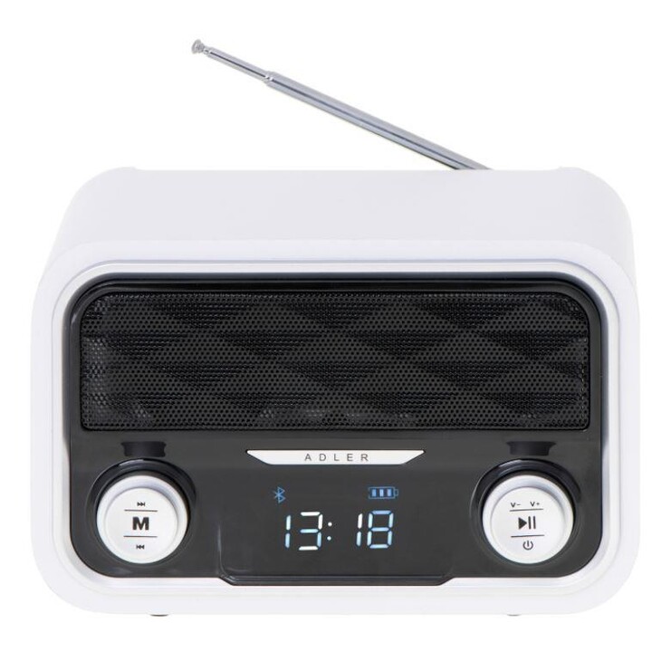 Adler AD 1185 Radio portable Blanc