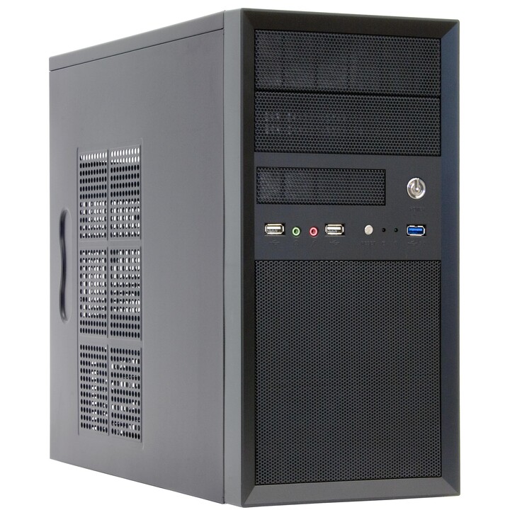 Chieftec CT-01B-OP Computer-Gehäuse Mini-Tower Schwarz