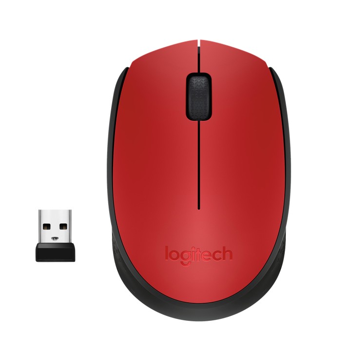 Mouse logitech wireless m171 black/red