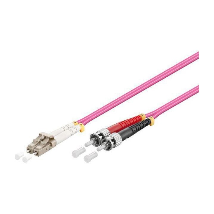 MICROCONNECT FIB412010-4 Glasfaserkabel LC-ST OM4 violett 10 m