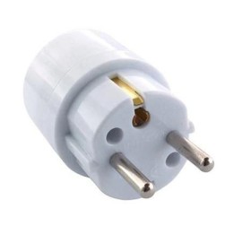 MICROCONNECT PESCHPLUG Schuko power plug flat white