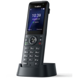 Telefono IP nero con schermo TFT e Wi-Fi