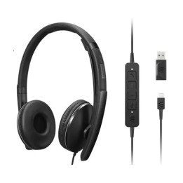 LENOVO Wired ANC Headset Gen 2 (UC) casque micro filaire noir