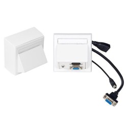 VivoLink WI221192 tomada HDMI + VGA + 3.5mm Branco