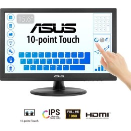 ASUS Touch VT169HE écran plat de PC 39,6 cm (15.6") 1920 x 1080 pixels Full HD LED Écran tactile Dessus de table Noir