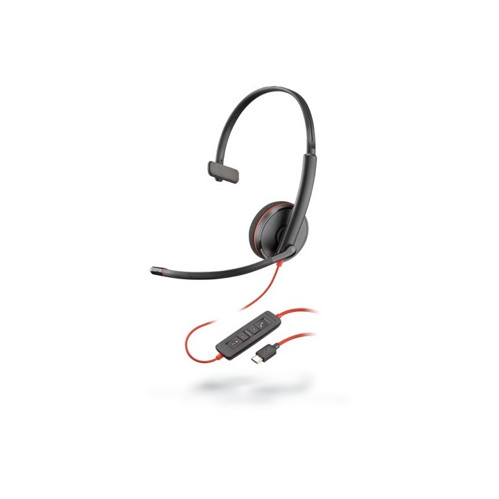 POLY Blackwire C3210 USB-C headset black/red