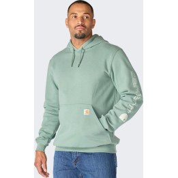 Carhartt Iconic K288 Logo-Bluse, GREEN SLATE