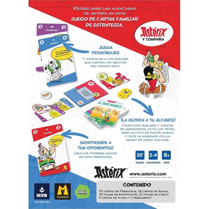 Gioco di carte "Asterix e compagni"