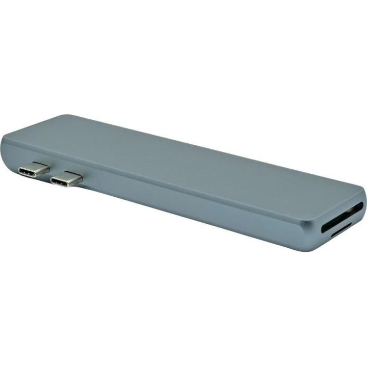 ProXtend 8in1 MultiHub estação de ancoragem USB-C cinzento