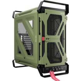 Caja de torre media CORSAIR WARTHOG Performance, Mil Vert
