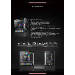 Case|GOLDEN TIGER|Raider SL-2|MiniTower|Caratteristiche del prodotto Case Pannello trasparente|Non incluso|Colore Nero|RAIDERSL-