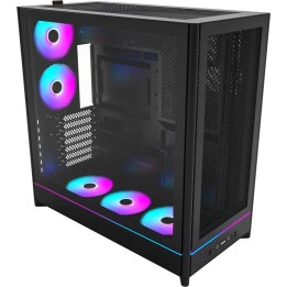 Caja|MONTECH|HS01 PRO|MidiTorre|Características de la caja: Bandeja para disco duro extraíble/Panel transparente|No incluido|ATX