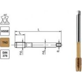 M16 DIN-376B (6H) Matriz de roscado HSSE TN 800EX EL-CUT