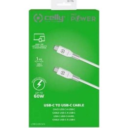Celly USBC2MC60WLI cavo USB-C 60W con laccetto massaggiante lilla