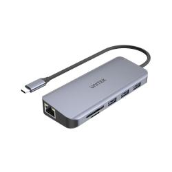 UNITEK D1026B hub de interfaz USB 3.2 Gen 1 (3.1 Gen 1) Type-C 5000 Mbit/s Gris - Imagen 1
