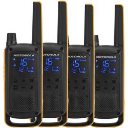 Motorola Talkabout T82 Extreme Quad Pack two-way radio 16 channels Black,Orange - Imagen 1