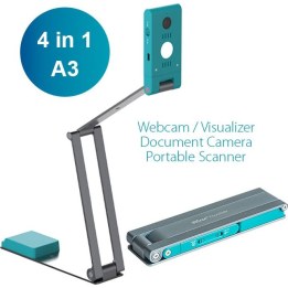 IRIScan Visualizer 7 Perp - Scanner de documents avec caméra 5 mégapixels, capture jusqu'au A4, 1 page par seconde, USB 3.0, OCR