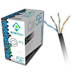 A-LAN KIU5OUTS305 cable de red 305 m Cat5e U/UTP (UTP) Negro - Imagen 1