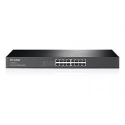 TP-LINK TL-SF1016 No administrado Fast Ethernet (10/100) Negro 1U - Imagen 1