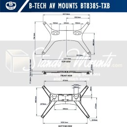 B-Tech BT8385-TXB/B Standfuß selbsttragend Mode-AL