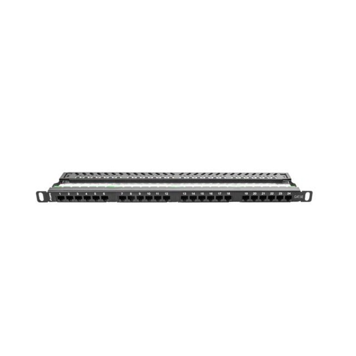 Patch panel Lanberg PPU5-0024-B 0,5U