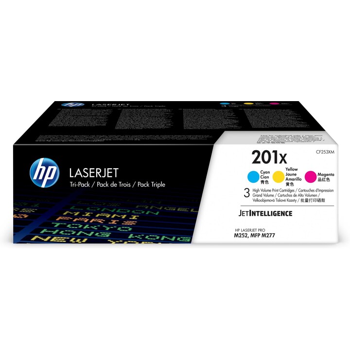 HP 201X Cartouche de toner 3 pièce(s) Original Cyan, Magenta, Jaune