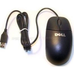 DELL YH958 ratón USB de 2 botones, sin plomo, negro