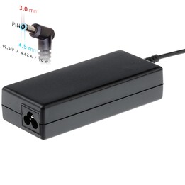Adattatore di alimentazione per notebook Akyga AK-ND-26 19,5 V / 4,62 A 90 W 4,5x3,0 mm + pin Adattatore HP e inverter per inter