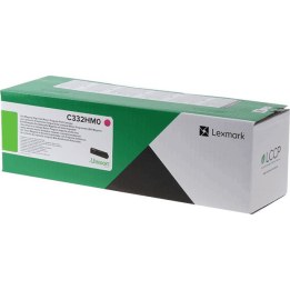 LEXMARK C332HM0 H Magenta High Yield Return Program Print Cartridge