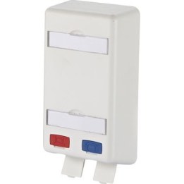 APFL 2-port junction box module, empty, pure white