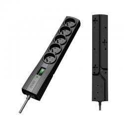 Ever T/LZ09-CLA050/0000 Surge protector Power strip Black 5 sockets - Imagen 1