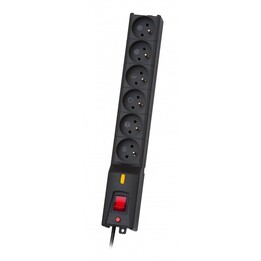 LESTAR 1966004697 Preto 6 saídas AC 230 V 5 m