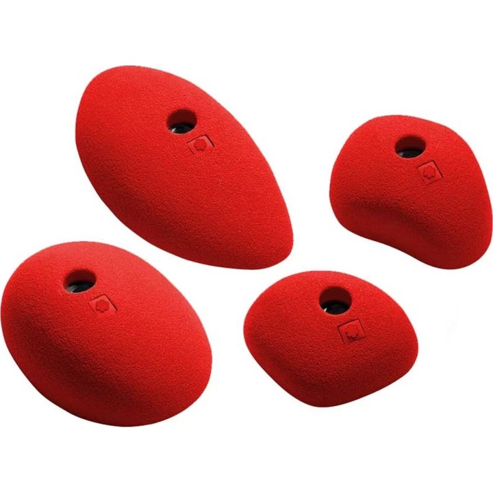 Ocun-Klettergriffe, Set 2, Sloper, rot