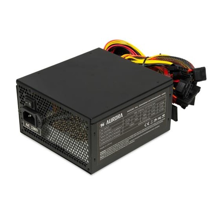 Fuente de alimentación IBOX AURORA 600W 14 CM FAN ZIA600W14CMBOX
