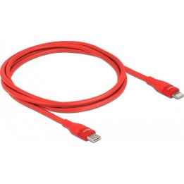 Câble de données et de recharge USB Type-C™ vers Lightning™ pour iPhone™, iPad™ et iPod™, rouge, 1 m, certifié MFi