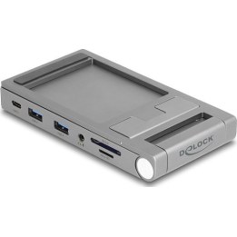Docking station 4K per tablet e notebook con supporto integrato - HDMI / USB / hub / SD / Micro SD / PD 3.0 - pieghevole