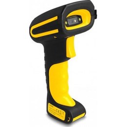 Lector de códigos de barras industrial 1D y 2D para 433 MHz o Bluetooth con estación de carga inductiva