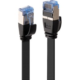 Cable de conexión LINDY Cat6A U/FTP plano, negro, 2,00 m